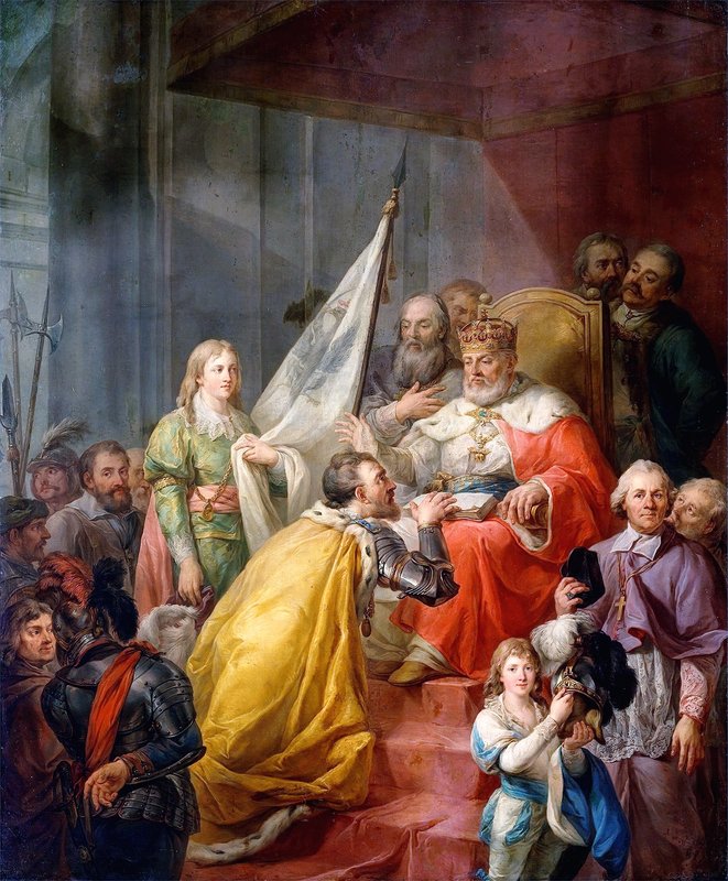 Pierwowzór modelu: Marcello Bacciarelli, „Hołd Pruski” (1796)